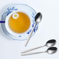 Cuchara Para Té De Acero Inoxidable Fusión Blanco Y Plateado - Guzzini