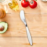 Cuchillo Para Mantequilla De Acero Inoxidable Blanco Y Plateado - Guzzini
