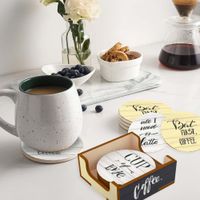 Set De 4 Posavasos Coffee - Fuun Creations