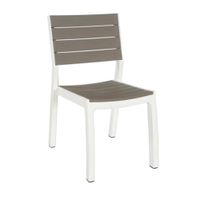 Silla Harmony Sin Brazos Blanco Con Café 60x47x86 Cm - Keter