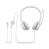 Auricular Usb Blanco Para Computadora - Logitech