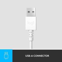 Auricular Usb Blanco Para Computadora - Logitech