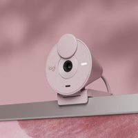 Cámara Web Rosa Con Corrección De Iluminación 1080P - Logitech
