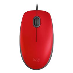 Mouse Con Cable M110 Silent Rojo - Logitech