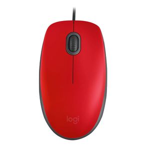 Mouse Con Cable M110 Silent Rojo - Logitech