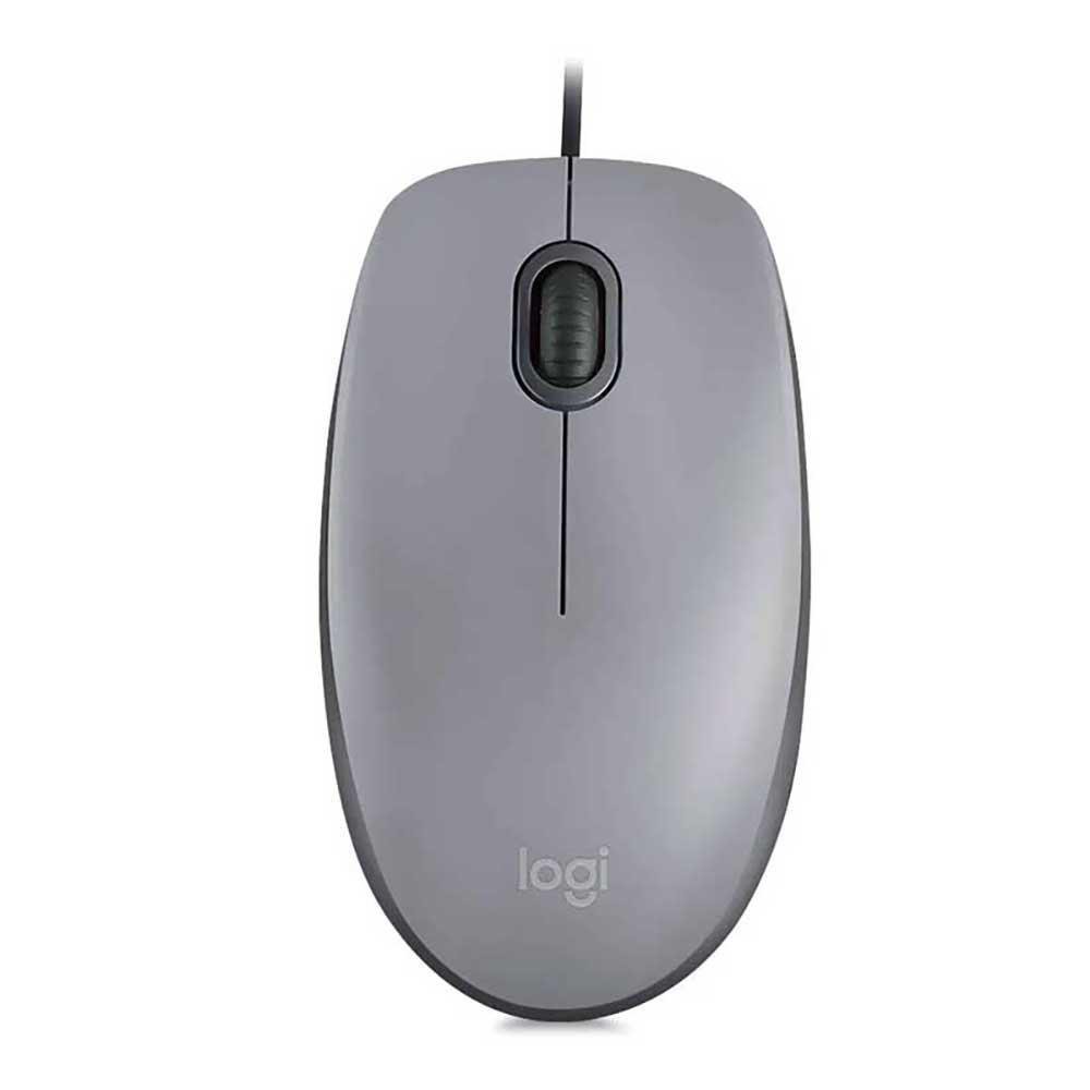 Mouse con Cable M110 Silent Color Plateado