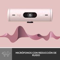 Cámara Web Full Hd Rosada Brio 500 De 1080 P - Logitech