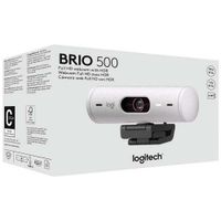 Cámara Web Full Hd Blanca Brio 500 De 1080 P - Logitech