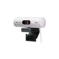 Cámara Web Full Hd Blanca Brio 500 De 1080 P - Logitech