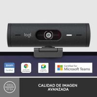 Cámara Web Full Hd Grafito Brio 500 De 1080 P - Logitech