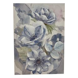 Cuadro Decorativo Flores Azules 50x3x70 Cm - Concepts