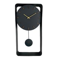 Reloj de Pared Negro Con Péndulo 20x5.5x40 Cm - Concepts