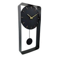 Reloj de Pared Negro Con Péndulo 20x5.5x40 Cm - Concepts