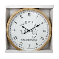 Reloj de Pared The Love Of Family 40x6x40 Cm - Concepts