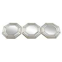 Set De Espejos Octagonales 3 Pzas 25x25x2  Cm - Concepts