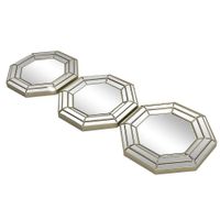 Set De Espejos Octagonales 3 Pzas 25x25x2  Cm - Concepts