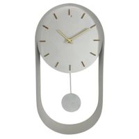 Reloj de Pared Blanco Con Péndulo 20x5.5x40 Cm - Concepts