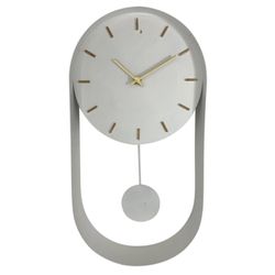 Reloj de Pared Blanco Con Péndulo 20x5.5x40 Cm - Concepts