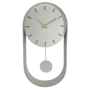 Reloj de Pared Blanco Con Péndulo 20x5.5x40 Cm - Concepts