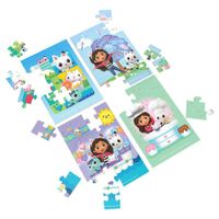 Set De 4 Rompecabezas Gabby´s Dollhouse De Madera - Cardinal Kids