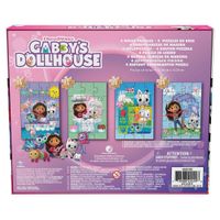 Set De 4 Rompecabezas Gabby´s Dollhouse De Madera - Cardinal Kids