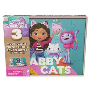Set De 3 Rompecabezas De Madera Gabby´s Dollhouse - Cardinal Kids