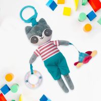 Peluche Colgable Ryan Mapache Amigos Del Bosque - Minimee