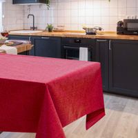 Mantel Martina Rectangular Color Rojo 180X320 Cm - Atenas