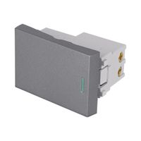 Switch Acero Lisboa 3 Way 1.5 Módulos - Volteck