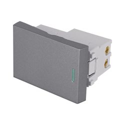 Switch Acero Lisboa 3 Way 1.5 Módulos - Volteck
