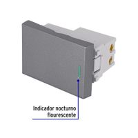Switch Acero Lisboa 3 Way 1.5 Módulos - Volteck