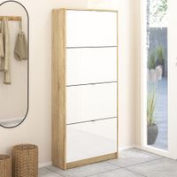 Zapatera-Roble-Blanco-Brillante-4-Puertas