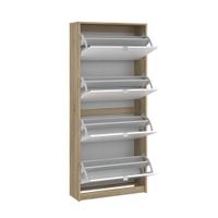 Zapatera-Roble-Blanco-Brillante-4-Puertas