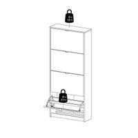Zapatera-Roble-Blanco-Brillante-4-Puertas