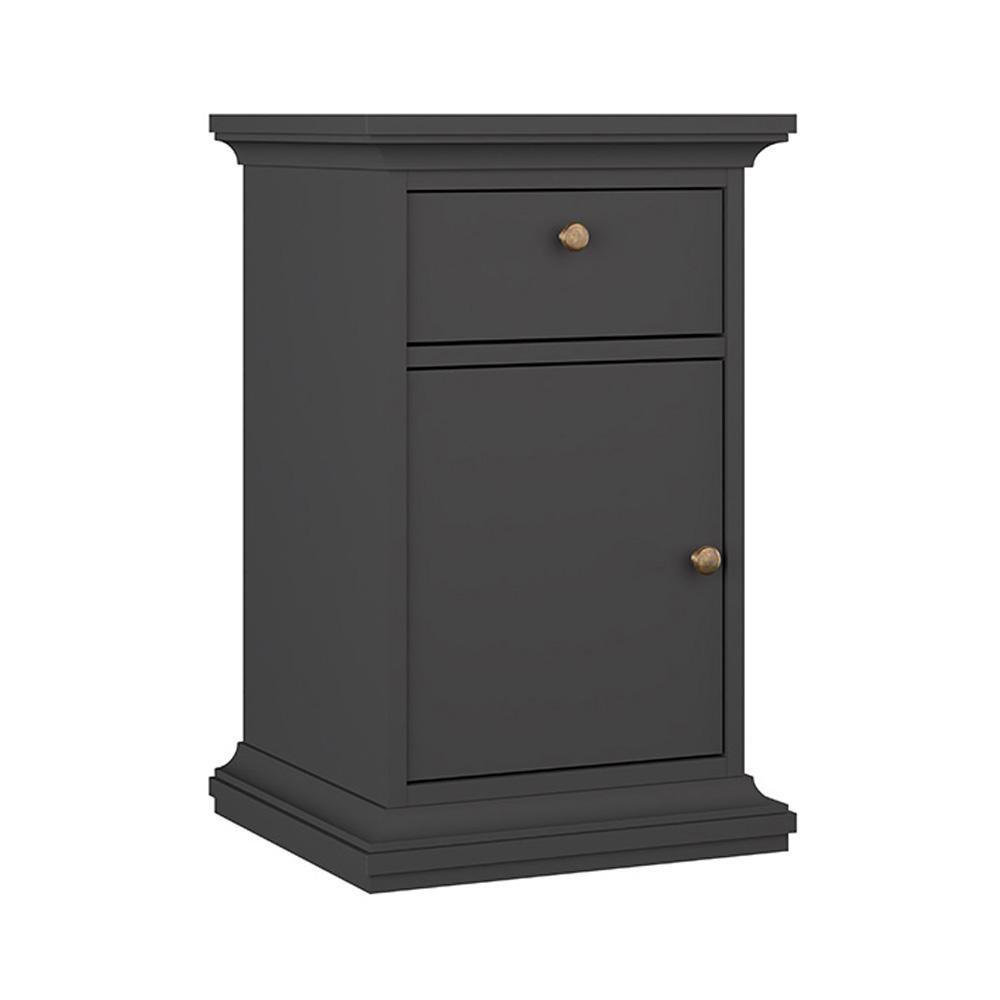 Mesa de Noche Monet con Gaveta - Varios Colores Gris Oscuro