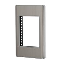 Placa Triple Acero Lisboa - Volteck