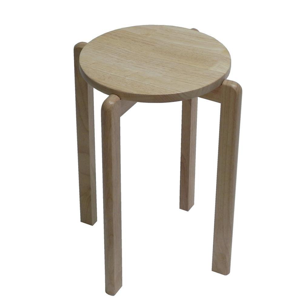 Taburete Redondo Mathis 39.5 x 45 cm - Varios Colores Café Natural