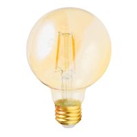 Kit De Socket Pendant Ocre + Bombillo Vintage Globo 4 W - Gte Sylvania