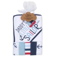 Set De Toalla De Baño Y Paños Diseño Náutico - Baby Essentials