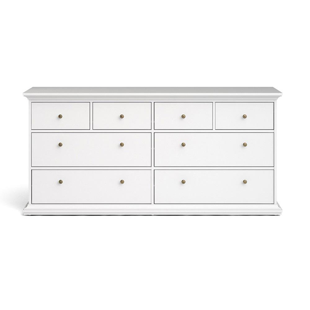 Gavetero Monet Blanco de 8 Gavetas Gavetero Monet con 8 Gavetas Color Blanco