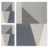 Combo Alfombra Figuras Norway 133X190 + 2 De 57X90 Cm - Viva