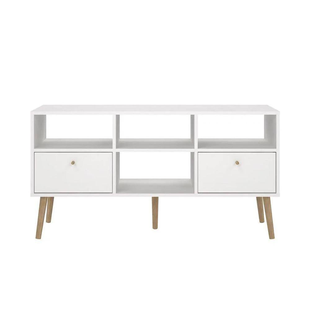 Mueble para TV Zoe con 2 Gavetas Color Blanco