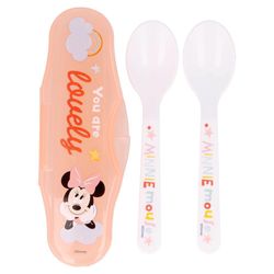 Set De 2 Cucharas Para Viaje Minnie Mouse - Disney
