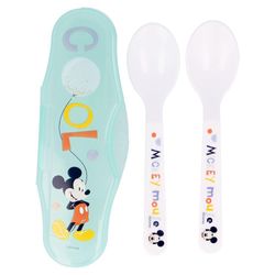 Set De 2 Cucharas Para Viaje Diseño Mickey Mouse - Disney