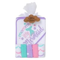 Set De Toalla De Baño Y Paños Diseño Sirena - Baby Essentials