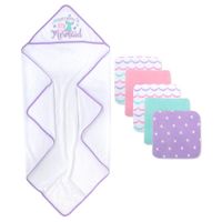 Set De Toalla De Baño Y Paños Diseño Sirena - Baby Essentials