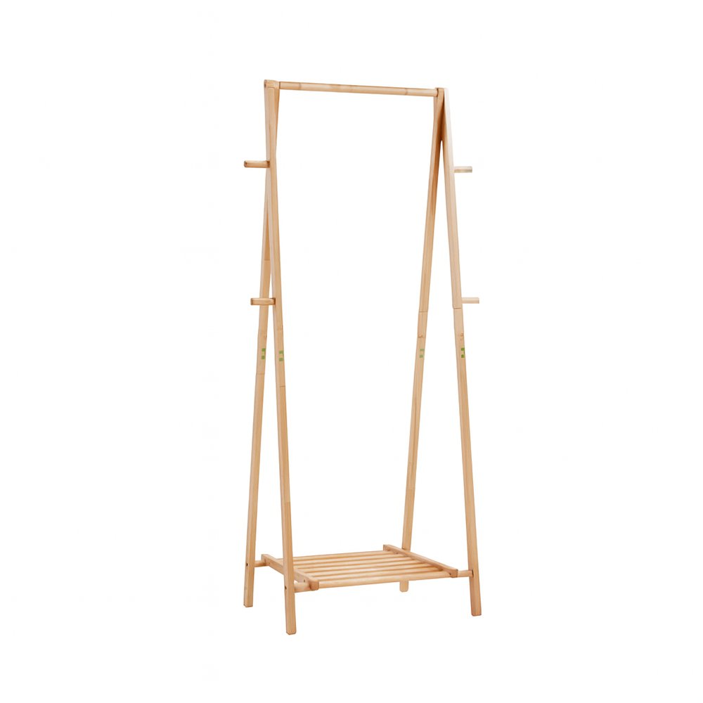 Perchero Alexandre de Madera con Repisa y Ganchos de 77 x 43 x 160 cm - Varios Colores Mad…