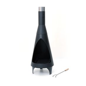 Calentador de Ambiente Metálico Negro 45X125 Cm - Ace