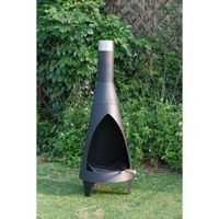 Calentador de Ambiente Metálico Negro 45X125 Cm - Ace
