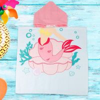 Toalla Con Capucha De Rosa Sirena - Koala Kids